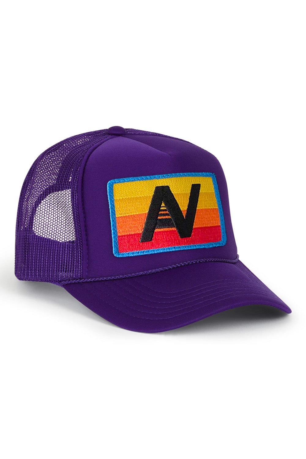 Retro KIDS LOGO RAINBOW VINTAGE FOAM TRUCKER HAT
