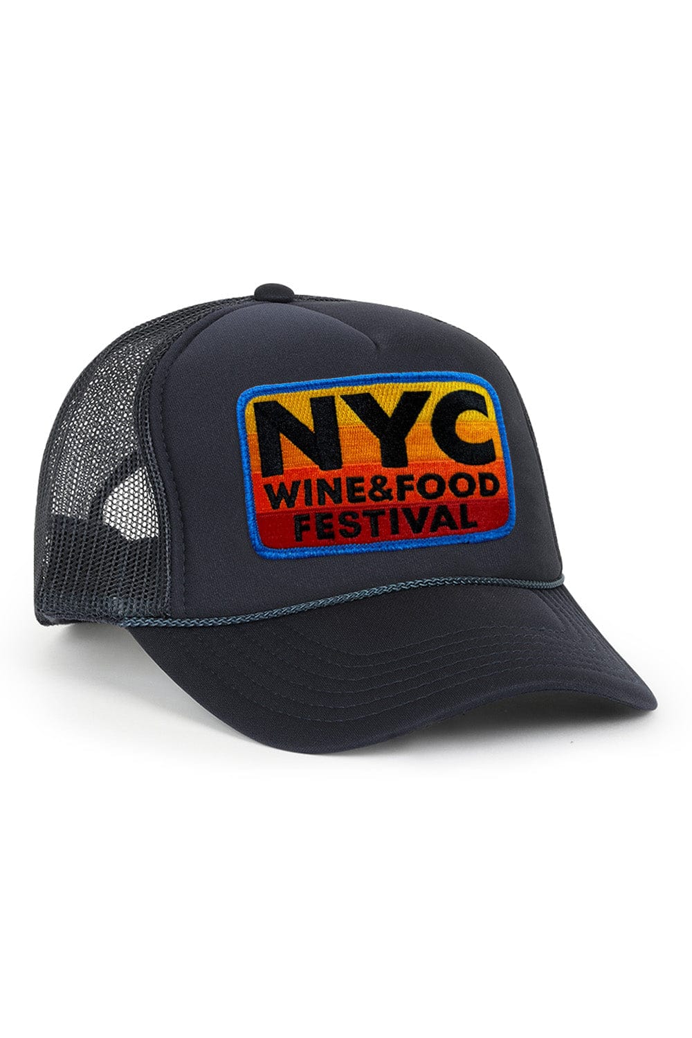 Retro NEW YORK WINE & FOOD 2025 VINTAGE LOW RISE TRUCKER - NAVY