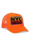 Retro NEW YORK WINE & FOOD 2025 VINTAGE LOW RISE TRUCKER - ORANGE