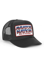Retro AVIATOR NATION USA PATRIOTIC VINTAGE TRUCKER HAT