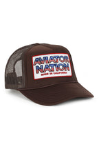Retro AVIATOR NATION USA PATRIOTIC VINTAGE TRUCKER HAT