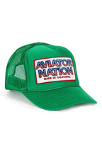 Retro AVIATOR NATION USA PATRIOTIC VINTAGE TRUCKER HAT