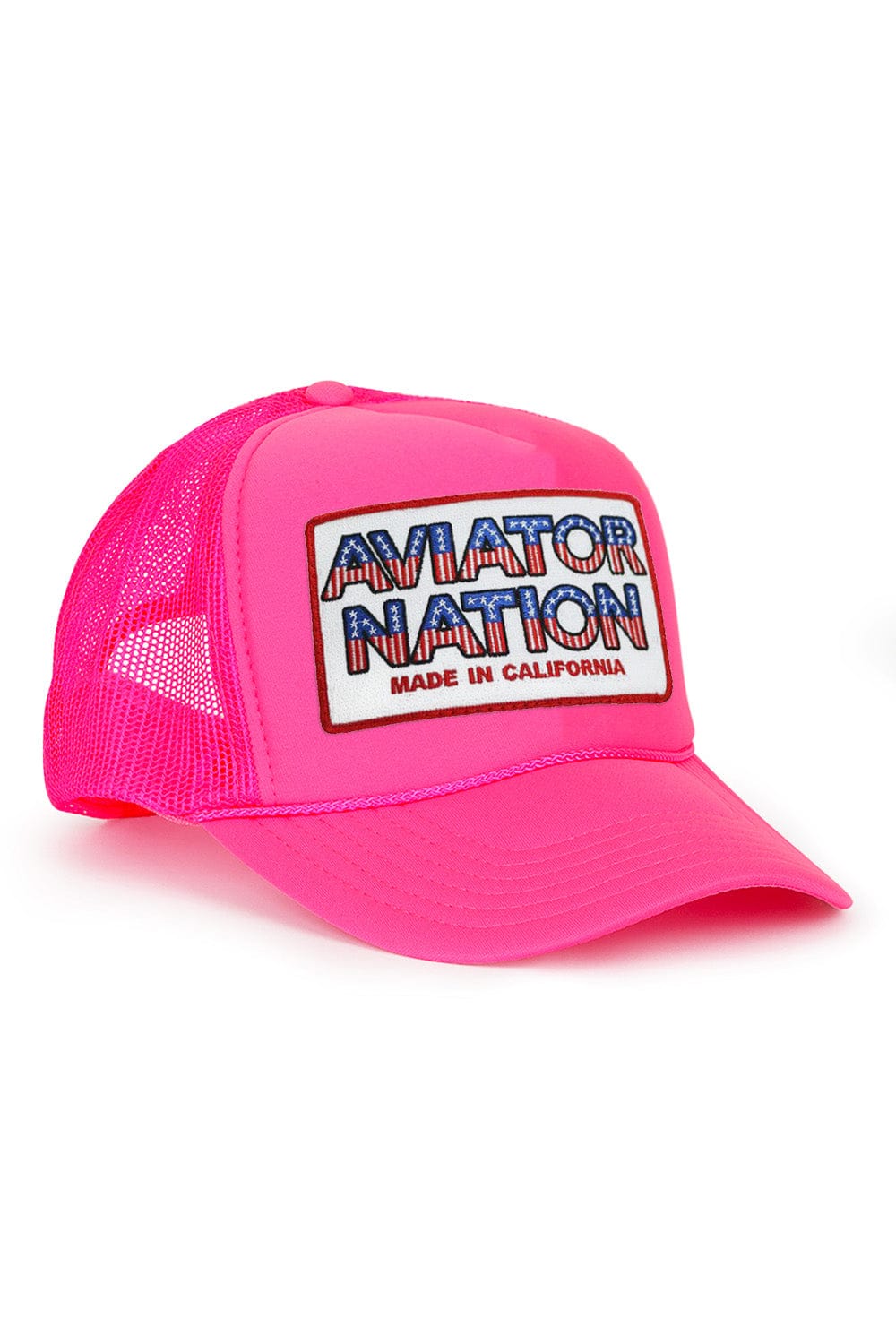 Retro AVIATOR NATION USA PATRIOTIC VINTAGE TRUCKER HAT