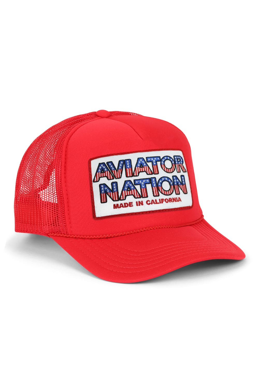 Retro AVIATOR NATION USA PATRIOTIC VINTAGE TRUCKER HAT