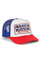 Retro AVIATOR NATION USA PATRIOTIC VINTAGE TRUCKER HAT