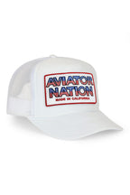 Retro AVIATOR NATION USA PATRIOTIC VINTAGE TRUCKER HAT