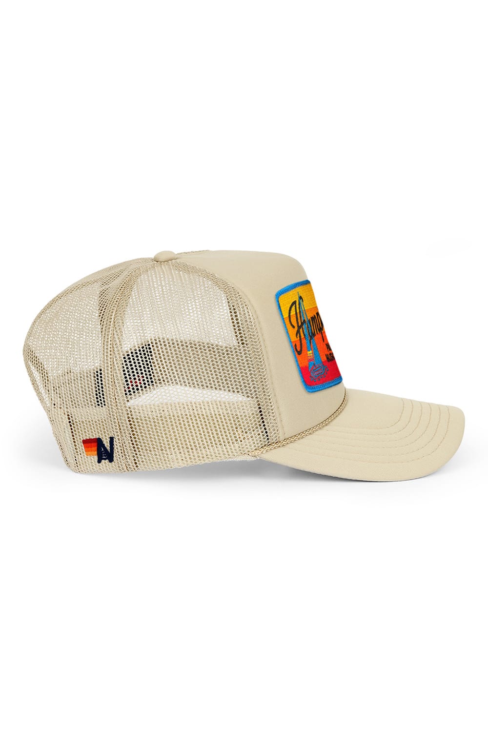 Retro PALM TREE FESTIVAL HAMPTONS 2026 VINTAGE LOW RISE TRUCKER - KHAKI