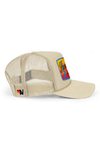 Retro PALM TREE FESTIVAL HAMPTONS 2026 VINTAGE LOW RISE TRUCKER - KHAKI