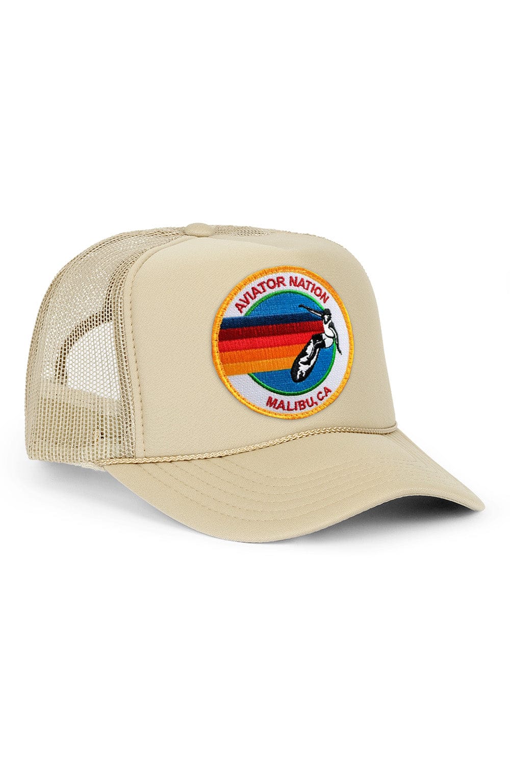 Retro AVIATOR NATION MALIBU VINTAGE TRUCKER HAT