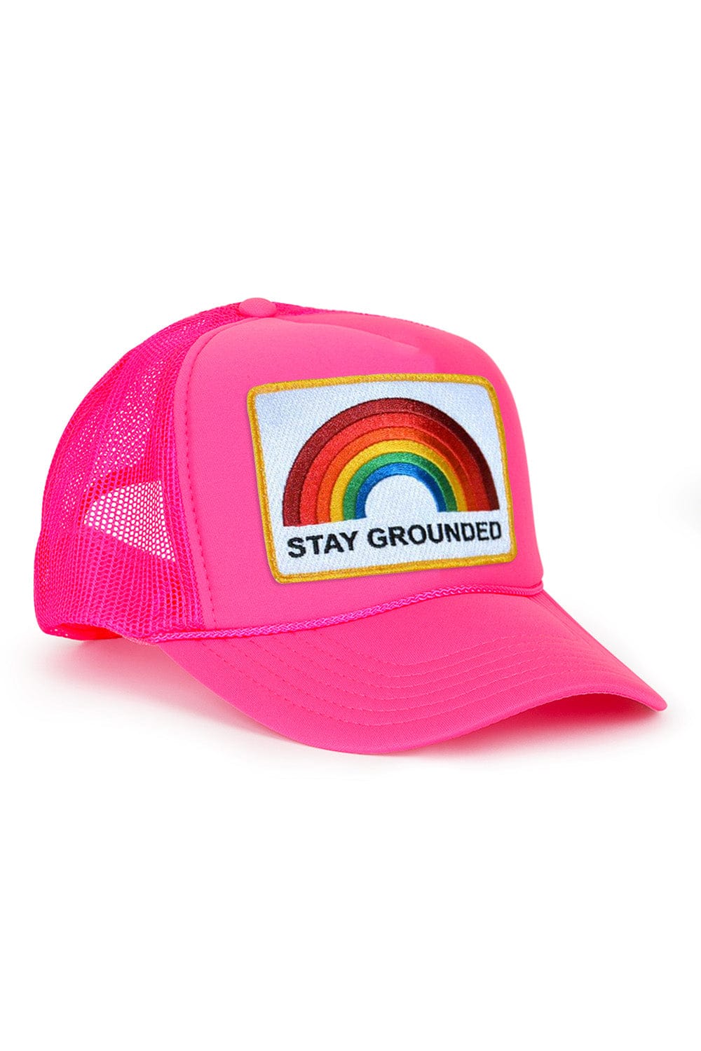 Retro STAY GROUNDED TRUCKER HAT