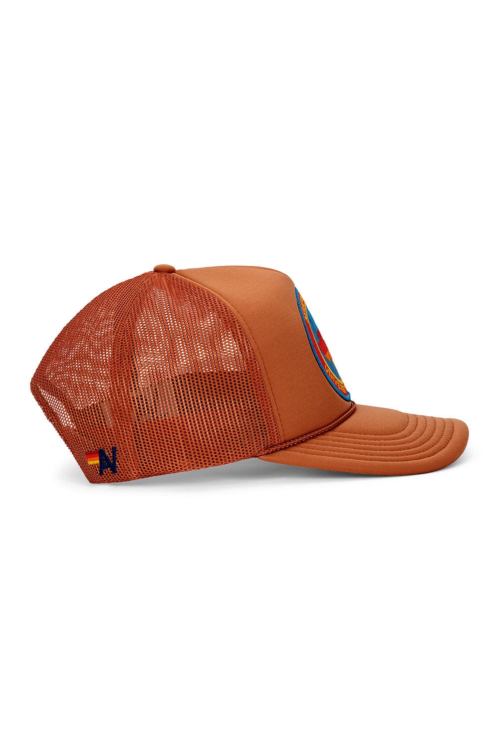 Retro UNIVERSITY OF TEXAS CIRCLE PATCH VINTAGE LOW RISE TRUCKER - BURNT ORANGE