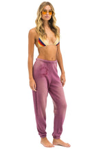Retro VENICE SURFER SWEATPANTS - FADED BERRY