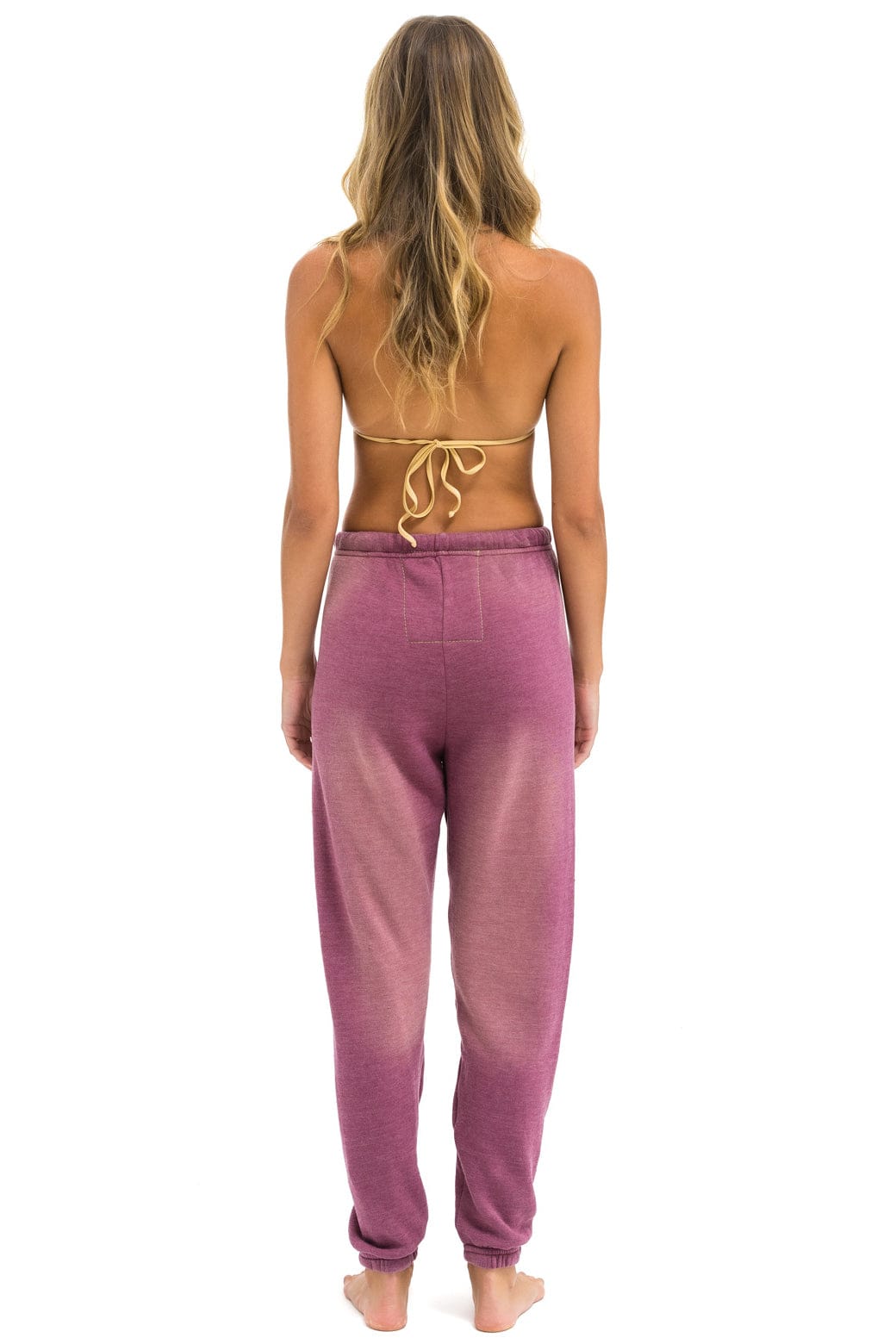 Retro VINTAGE LOGO SWEATPANTS - FADED BERRY
