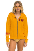 Retro ASU FORK EM DEVILS ZIP HOODIE - GOLD