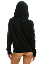 Retro JAZZ ASPEN SNOWMASS 2025 ZIP HOODIE - BLACK