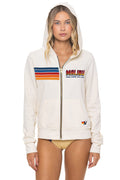 Retro MALIBU CHILI COOK-OFF 2026 ZIP HOODIE - VINTAGE WHITE