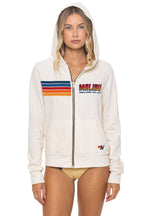 Retro MALIBU CHILI COOK-OFF 2026 ZIP HOODIE - VINTAGE WHITE