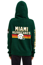 Retro UNIVERSITY OF MIAMI CFP 2026 UNISEX ZIP HOODIE - MIAMI GREEN