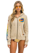 Retro AVIATOR NATION NEW YORK CITY HOODIE - SAND