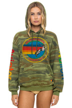 Retro AVIATOR NATION RELAXED VENICE PULLOVER HOODIE - CAMO