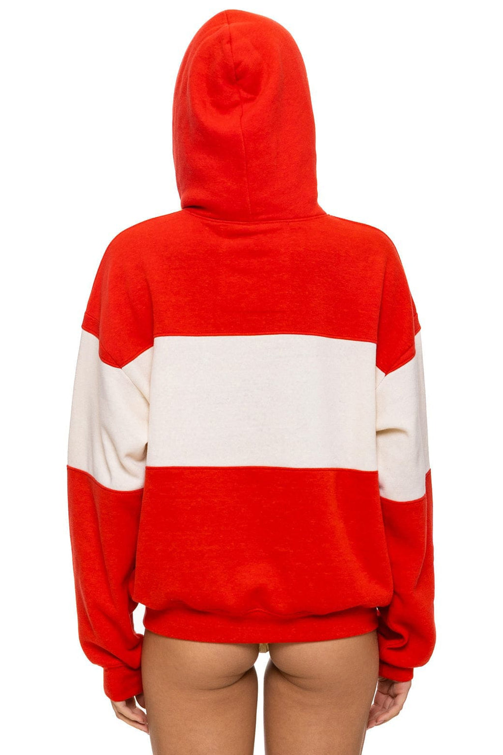 Retro USA RELAXED PULLOVER HOODIE - RED VINTAGE WHITE