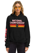 Retro CFP NATIONAL CHAMPIONSHIP 2026 MATCHUP PULLOVER HOODIE - BLACK