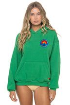 Retro JAZZ ASPEN SNOWMASS 2026 PULLOVER HOODIE RELAXED - KELLY GREEN