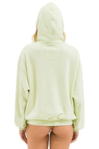 Retro LOGO PULLOVER RELAXED HOODIE - LIME CREAM