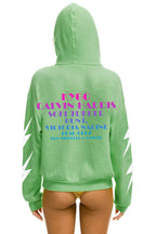 Retro PALM TREE FEST WEST PALM 2026 PULLOVER HOODIE RELAXED - NEON MINT