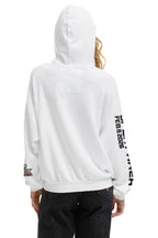 Retro SUPER BOWL 2026 RELAXED PULLOVER HOODIE - WHITE