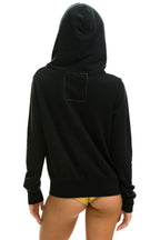 Retro 5 STRIPE HOODIE - BLACK
