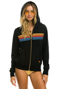 Retro 5 STRIPE HOODIE - BLACK