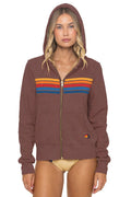 Retro 5 STRIPE HOODIE - MOCHA