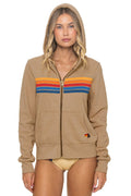 Retro 5 STRIPE HOODIE - TAN