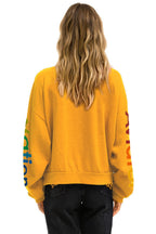Retro AVIATOR NATION RELAXED VENICE CREW SWEATSHIRT - GOLD