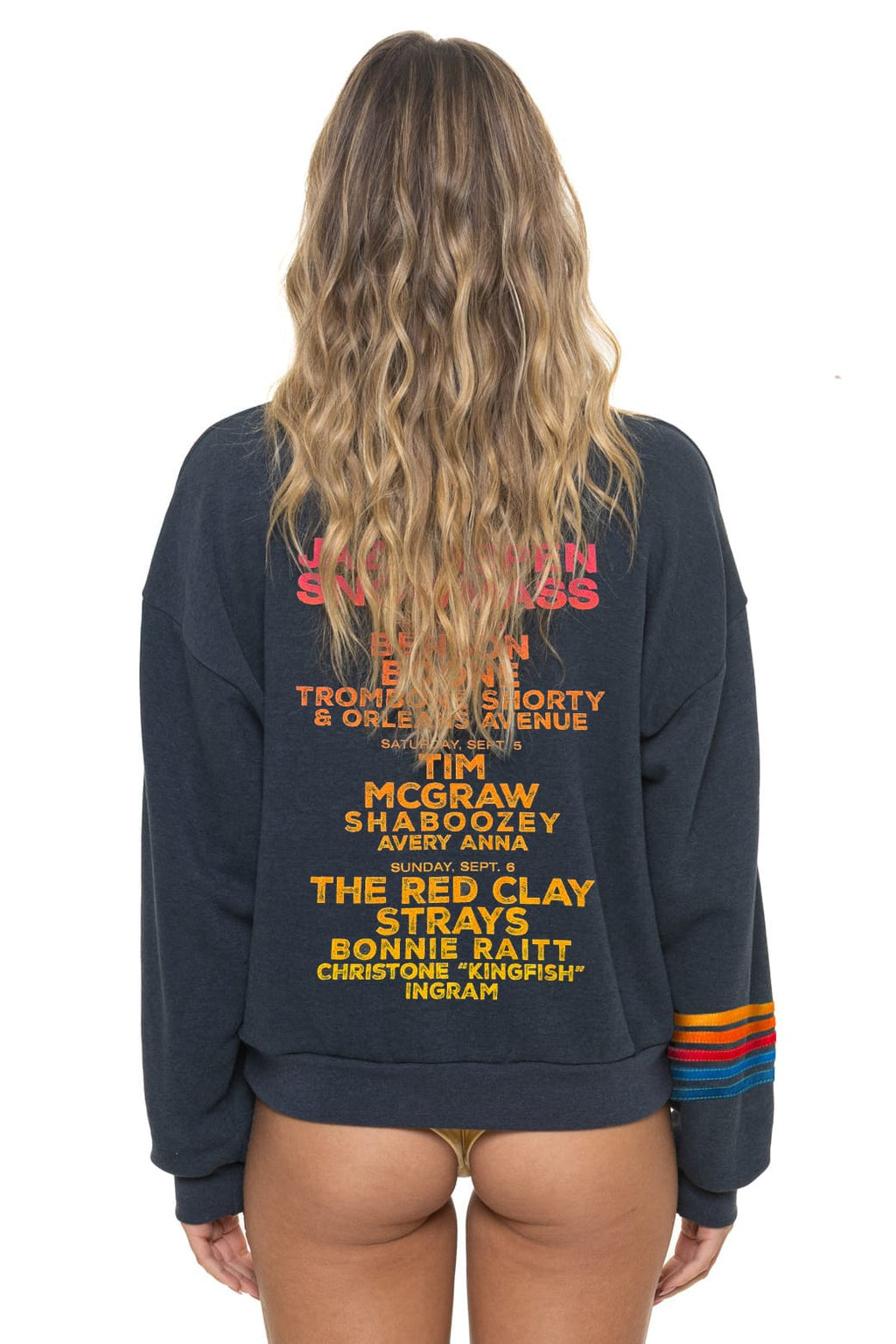 Retro JAZZ ASPEN SNOWMASS 2026 CREW SWEATSHIRT RELAXED - CHARCOAL