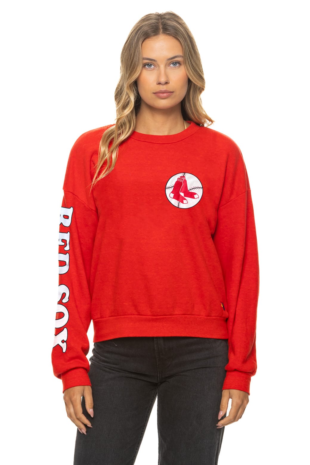 Retro BOSTON RED SOX 2026 RELAXED CREW SWEATSHIRT - RED