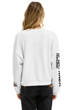Retro SUPER BOWL 2026 RELAXED CREW SWEATSHIRT - WHITE