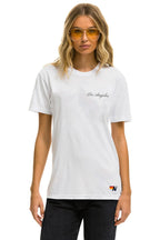 Retro CHAD SMITH DREAMLAND LA FIRES BENEFIT CREW TEE - WHITE