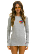 Retro AVIATOR NATION BROOKLYN THERMAL - HEATHER GREY