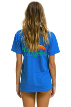 Retro LOS ANGELES WINE & FOOD 2025 CREW TEE SHIRT - ADVENTURE BLUE