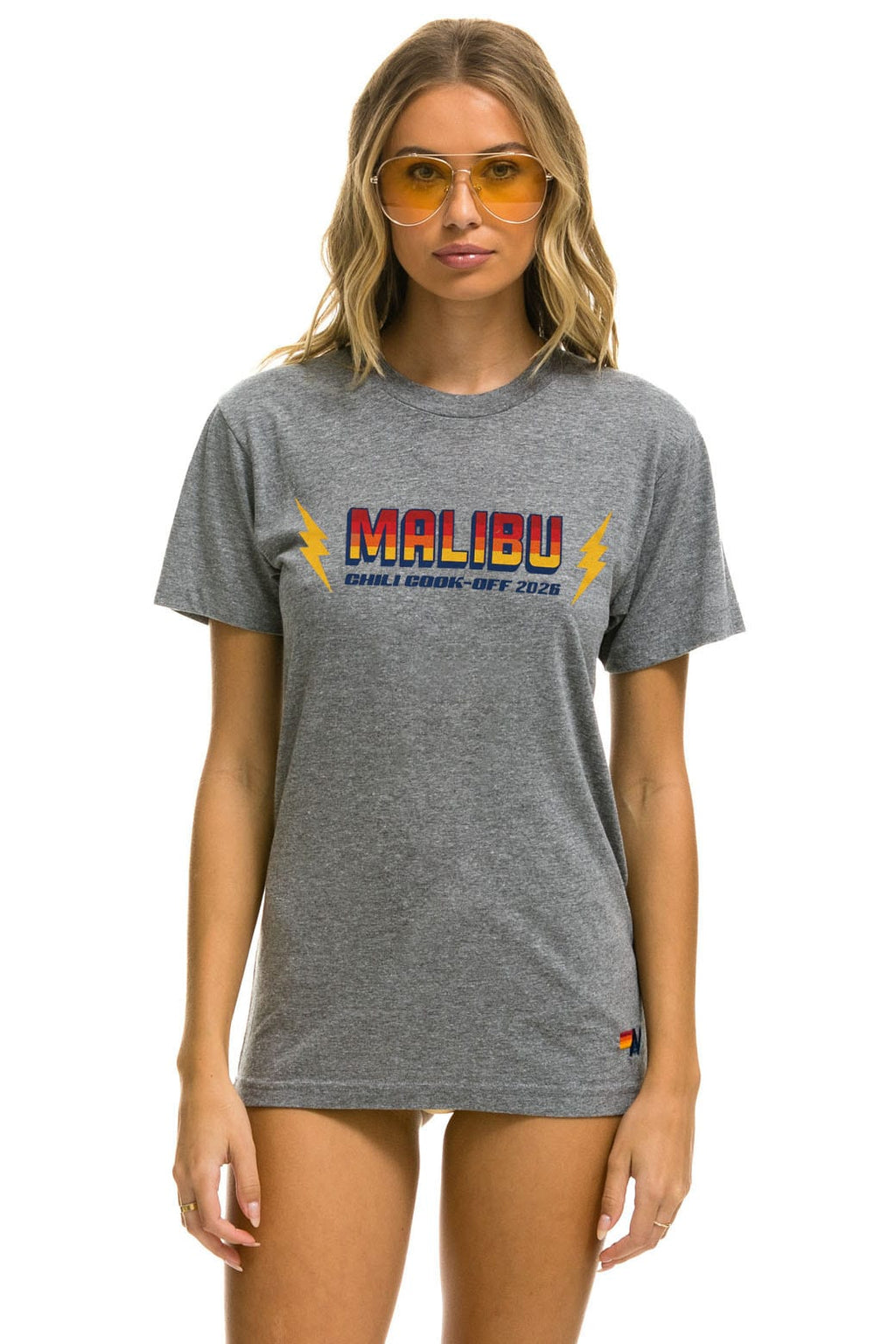 Retro MALIBU CHILI COOK-OFF 2026 CREW TEE - HEATHER