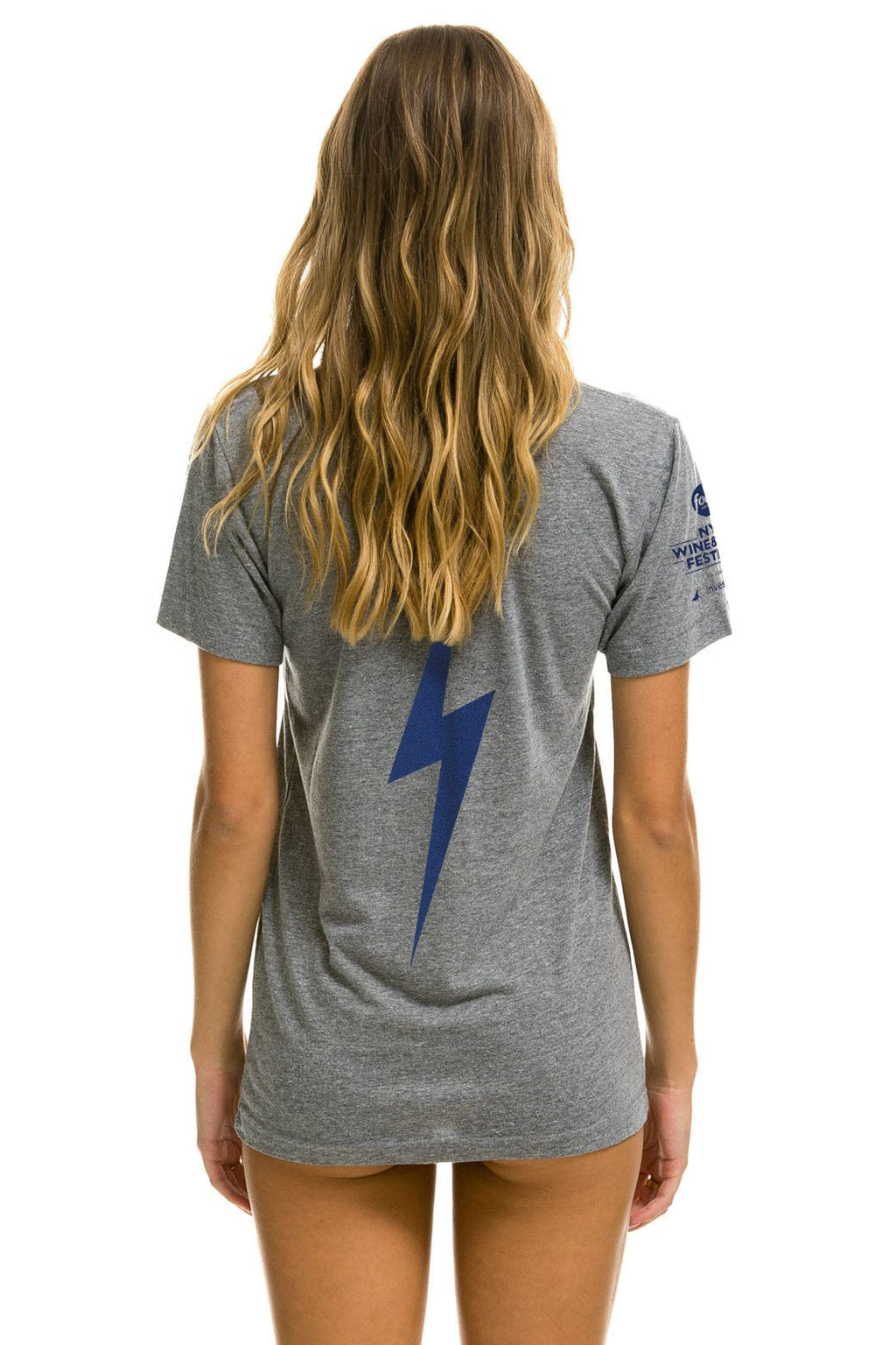Retro NEW YORK WINE & FOOD 2025 CREW TEE SHIRT - HEATHER