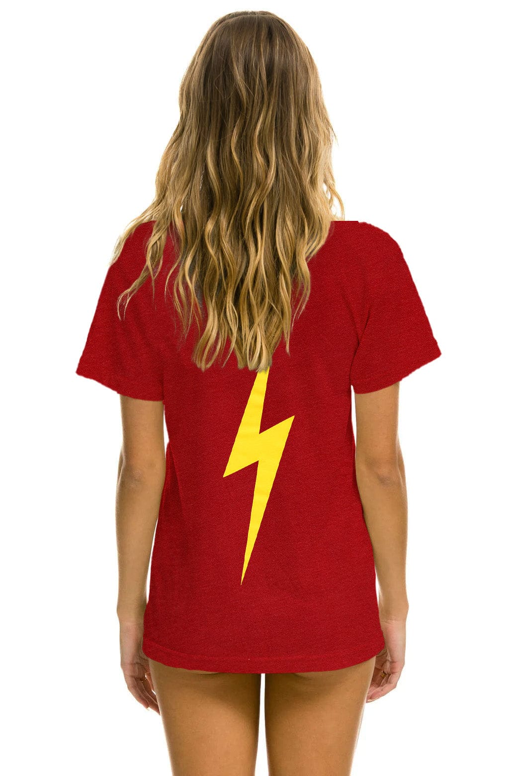Retro UNIVERSITY OF SOUTHERN CALIFORNIA BOLT CREW TEE SHIRT - CARDINAL