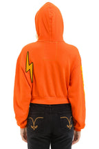 Retro WINDY CITY SMOKEOUT 2025 CROPPED ZIP HOODIE RELAXED - ORANGE