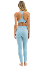 Retro FULL LENGTH HI-RISE 5 STRIPE LEGGINGS - MIST