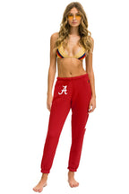 Retro UNIVERSITY OF ALABAMA BOLT SWEATPANTS - CRIMSON
