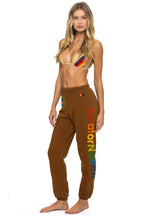 Retro AVIATOR NATION SWEATPANTS - CINNAMON