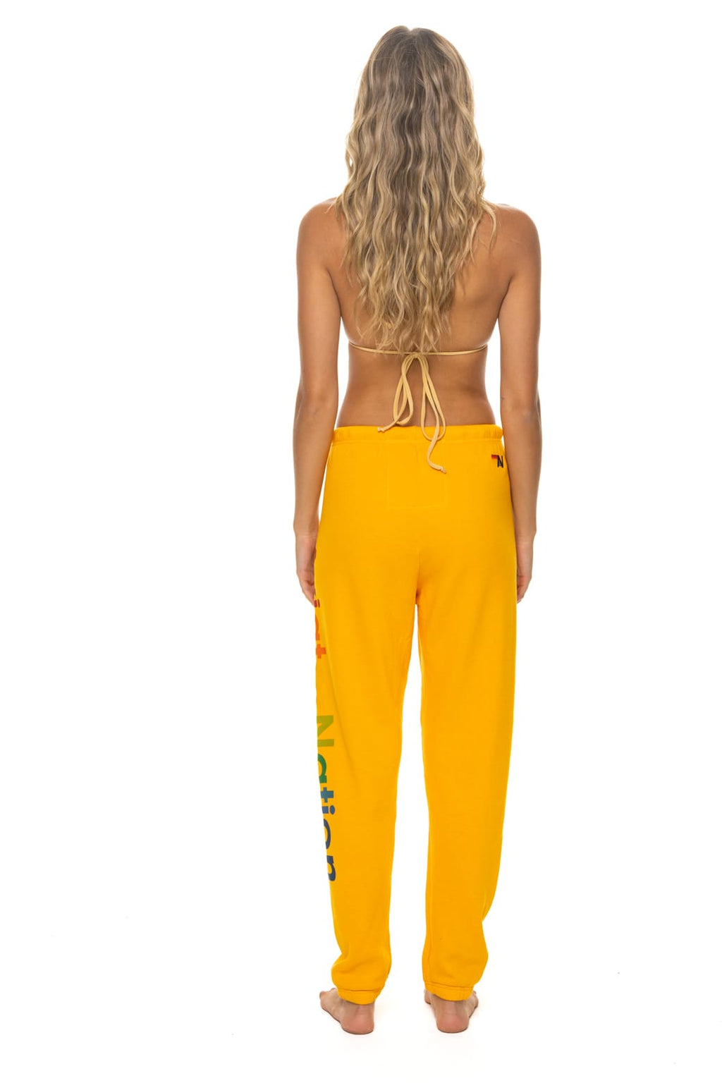 Retro AVIATOR NATION SWEATPANTS - GOLD