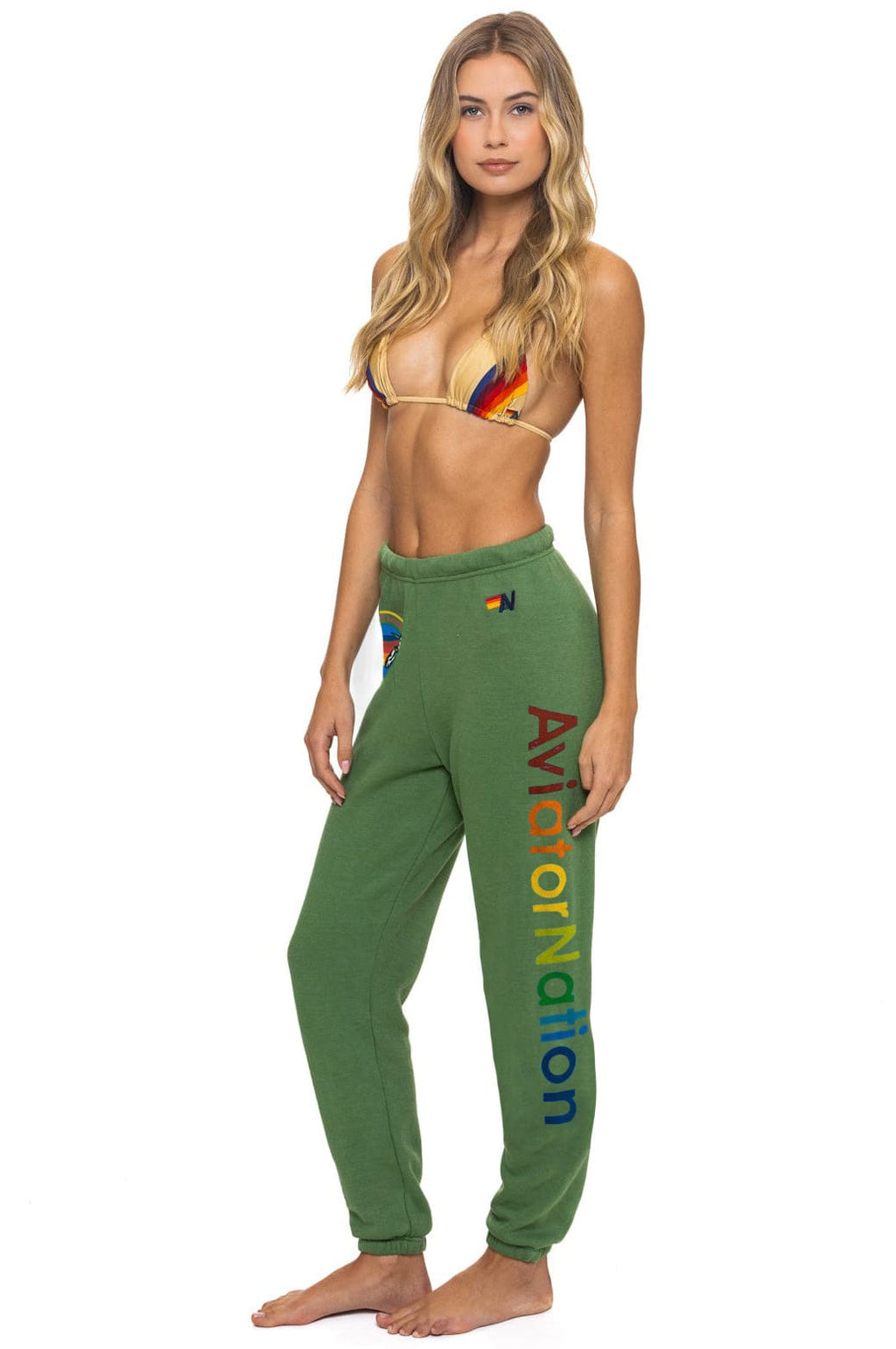 Retro AVIATOR NATION SWEATPANTS - PALM